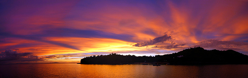 copyright andrew woodburn www.woodburnphoto.co.za, sakatia sunset  in madagascar after a full diving day