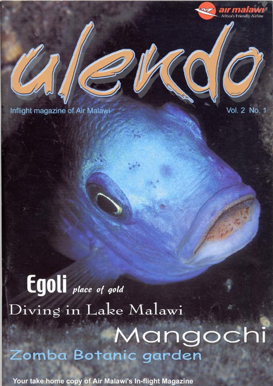 andrew woodburn ulendo cover, air malawi in flight magazine