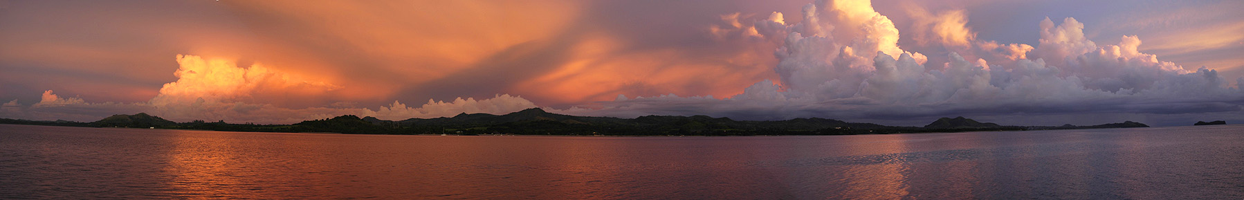 copyright Andrew Woodburn Stormfront at sunset