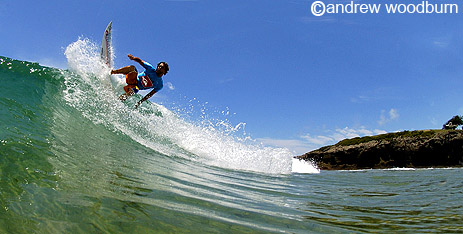 copyright Andrew Woodburn, underwater and in water surf photography